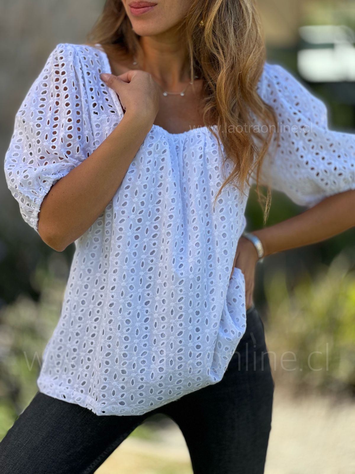 Polera Bávaro blanco