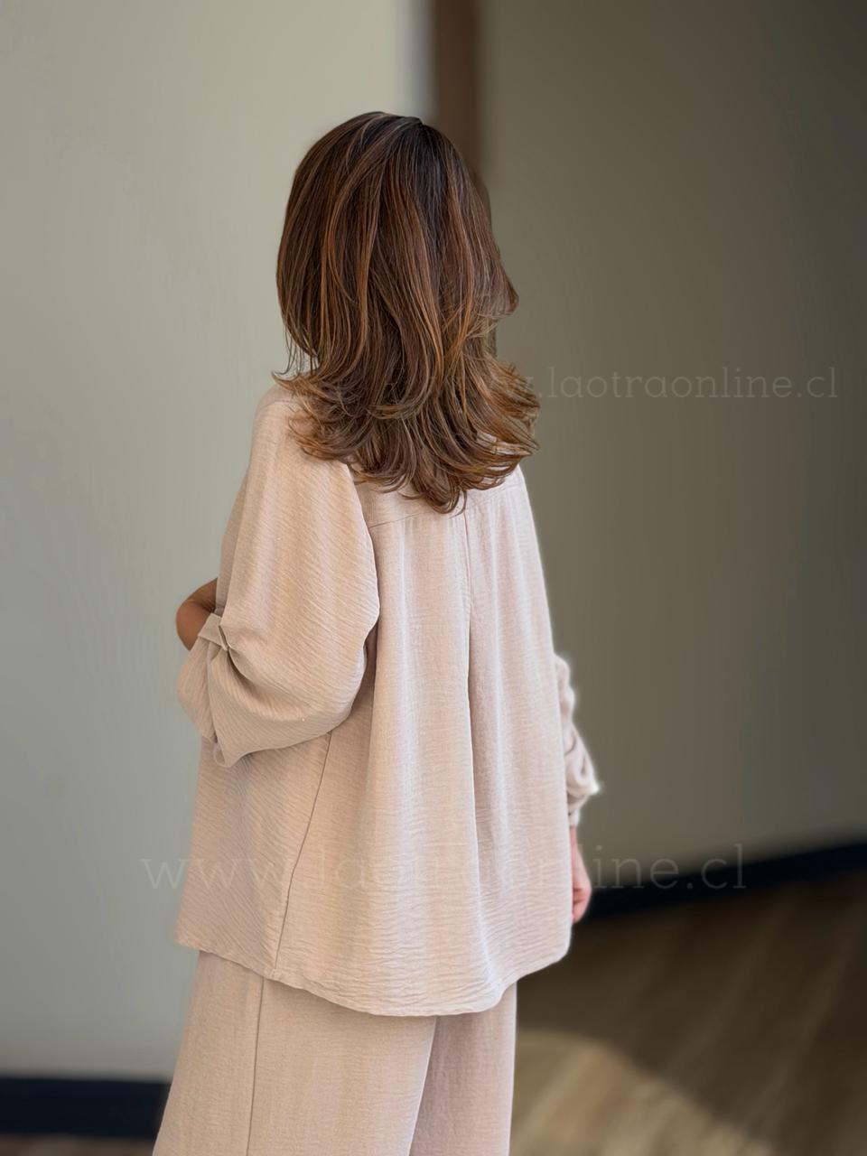 Set Realeza 2 piezas beige