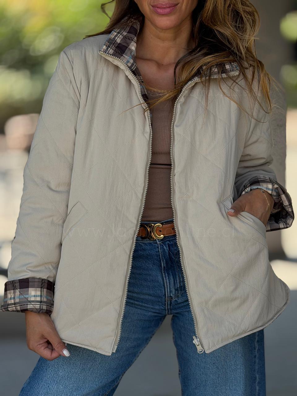 Reversible Escocés marrón