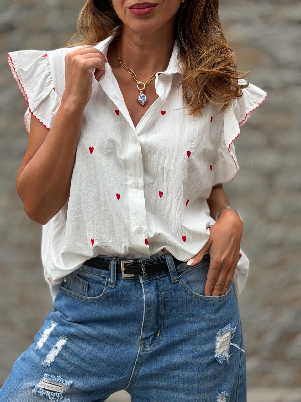 Blusa La Otra blanco