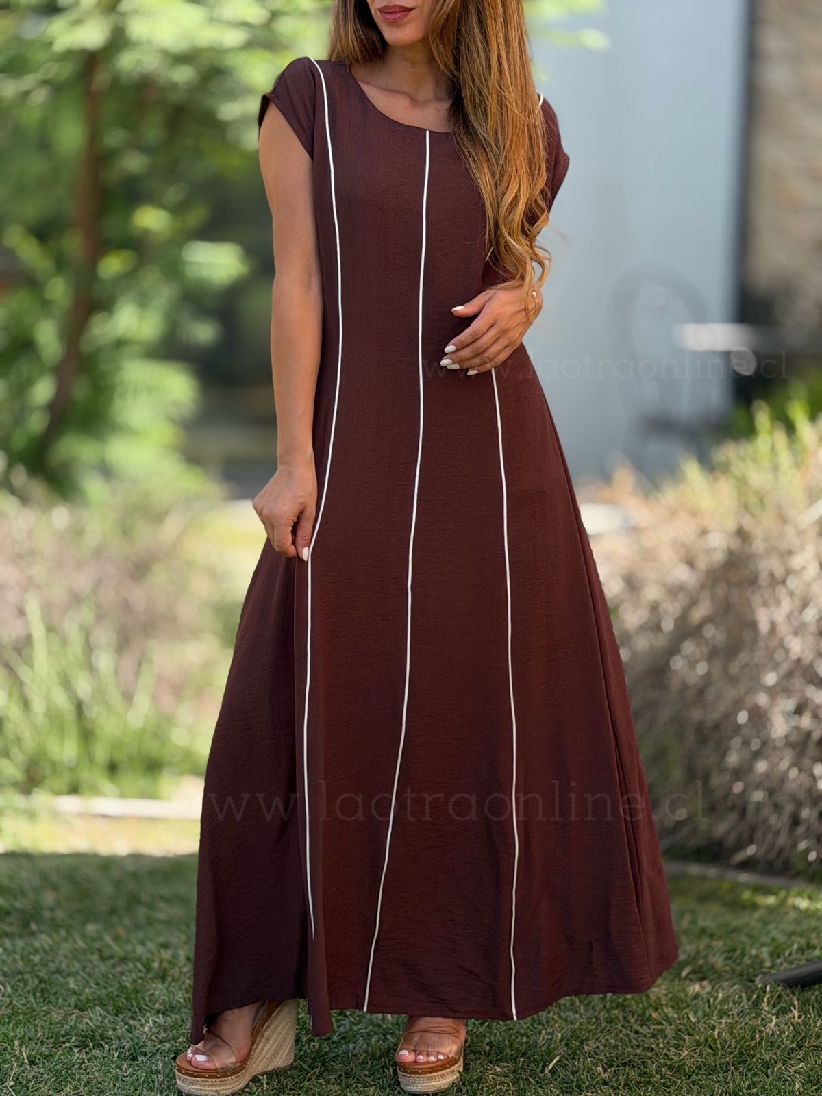 Vestido Líneas choco