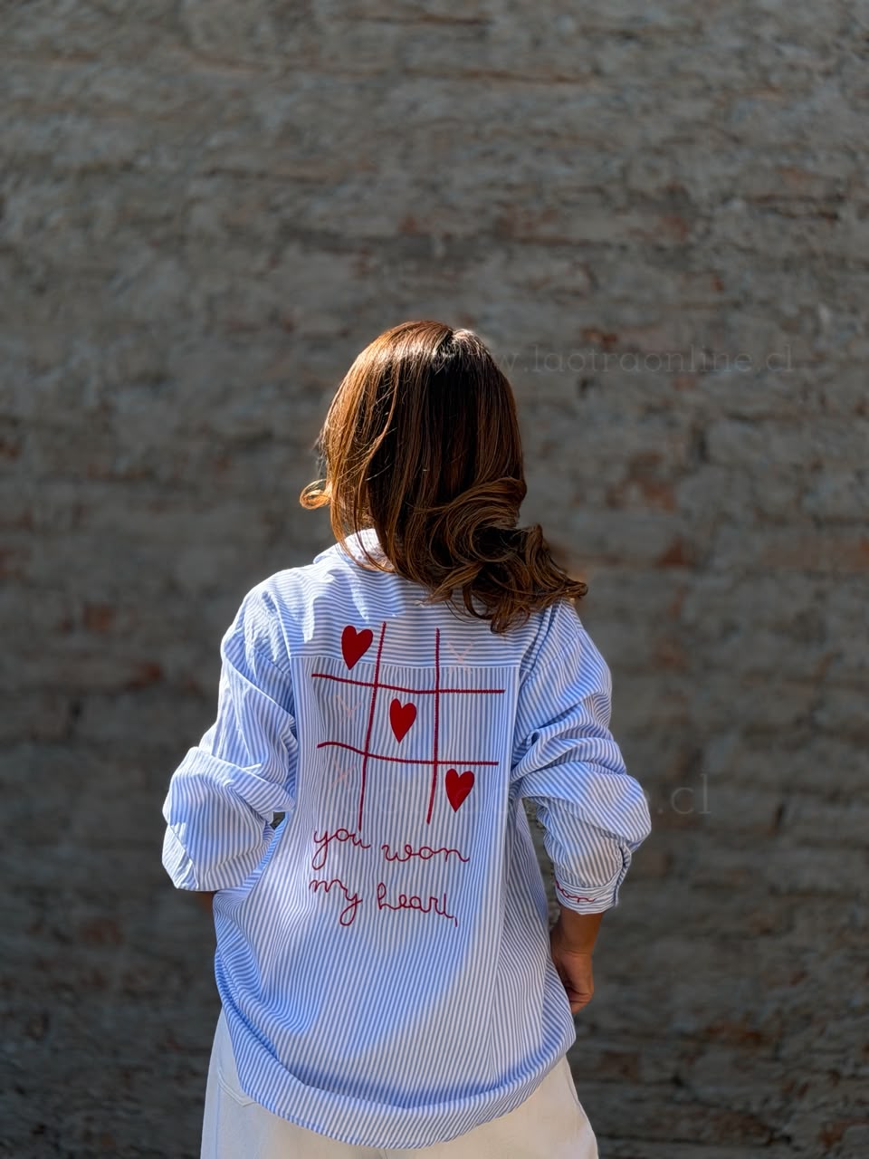 Blusa Amor celeste