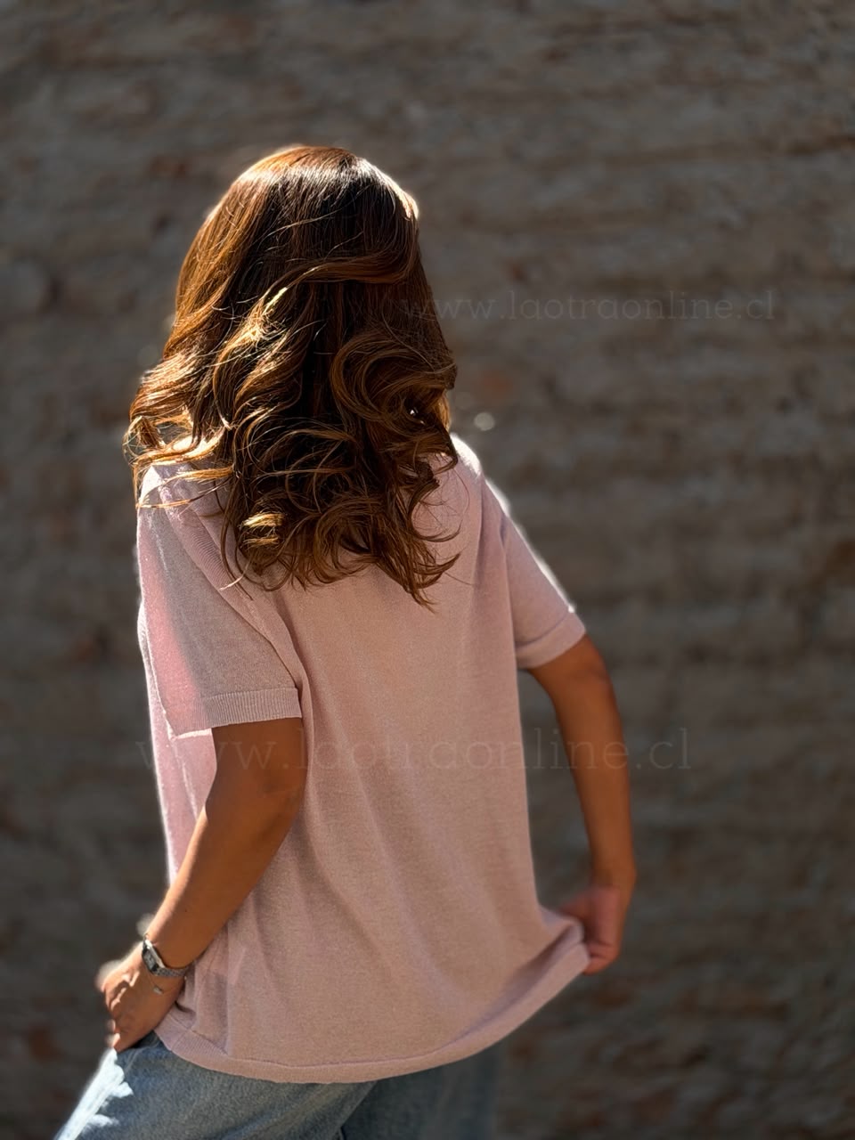 Chalequito Lurex rosa