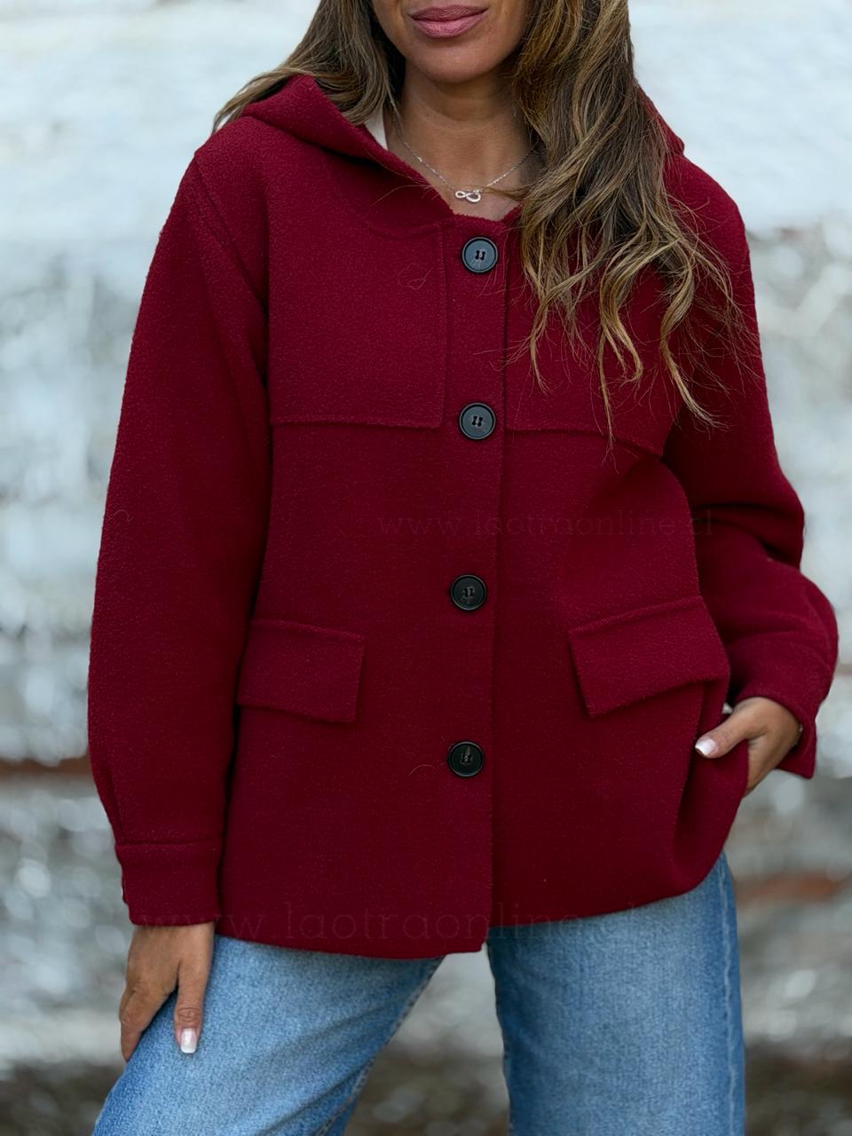 Abrigo/poleron Marti cherry