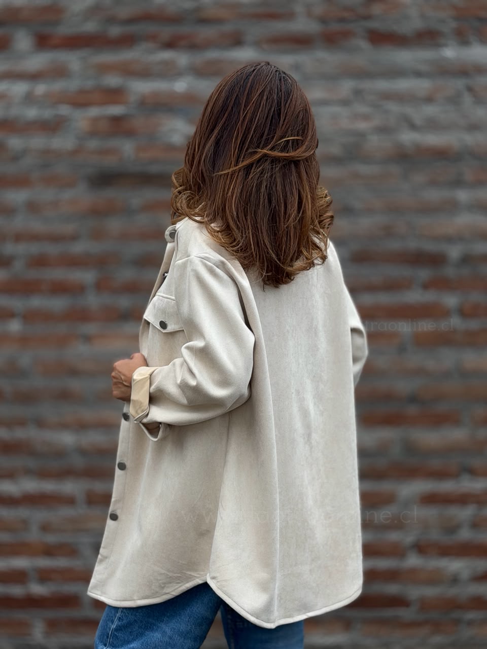 Sobrecamisa Suede beige