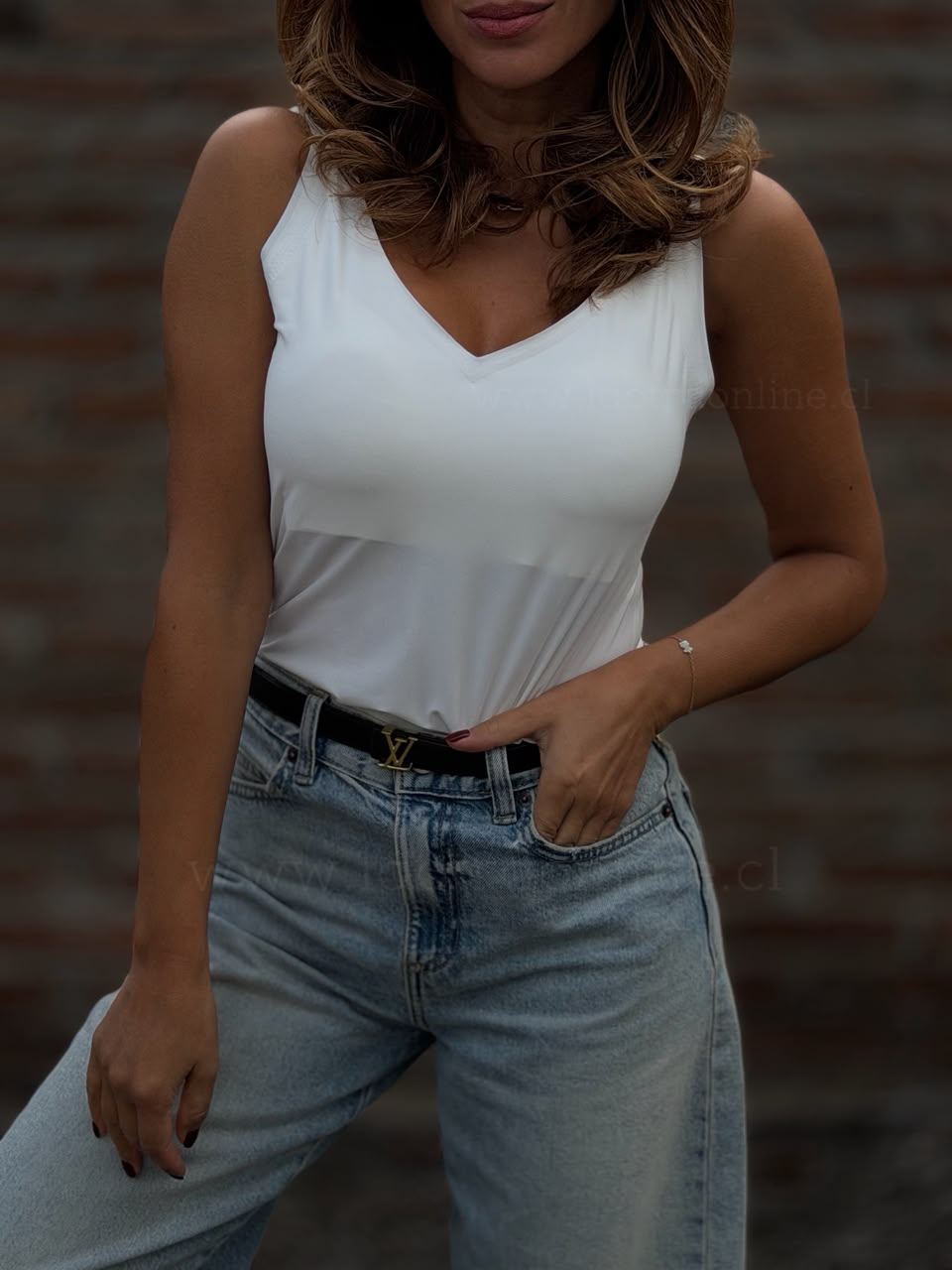 Polera/Top Increíble blanco