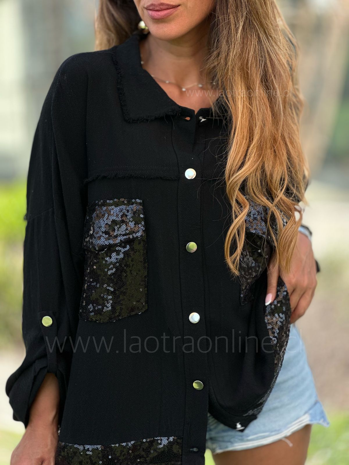 Chaqueta Viña negro
