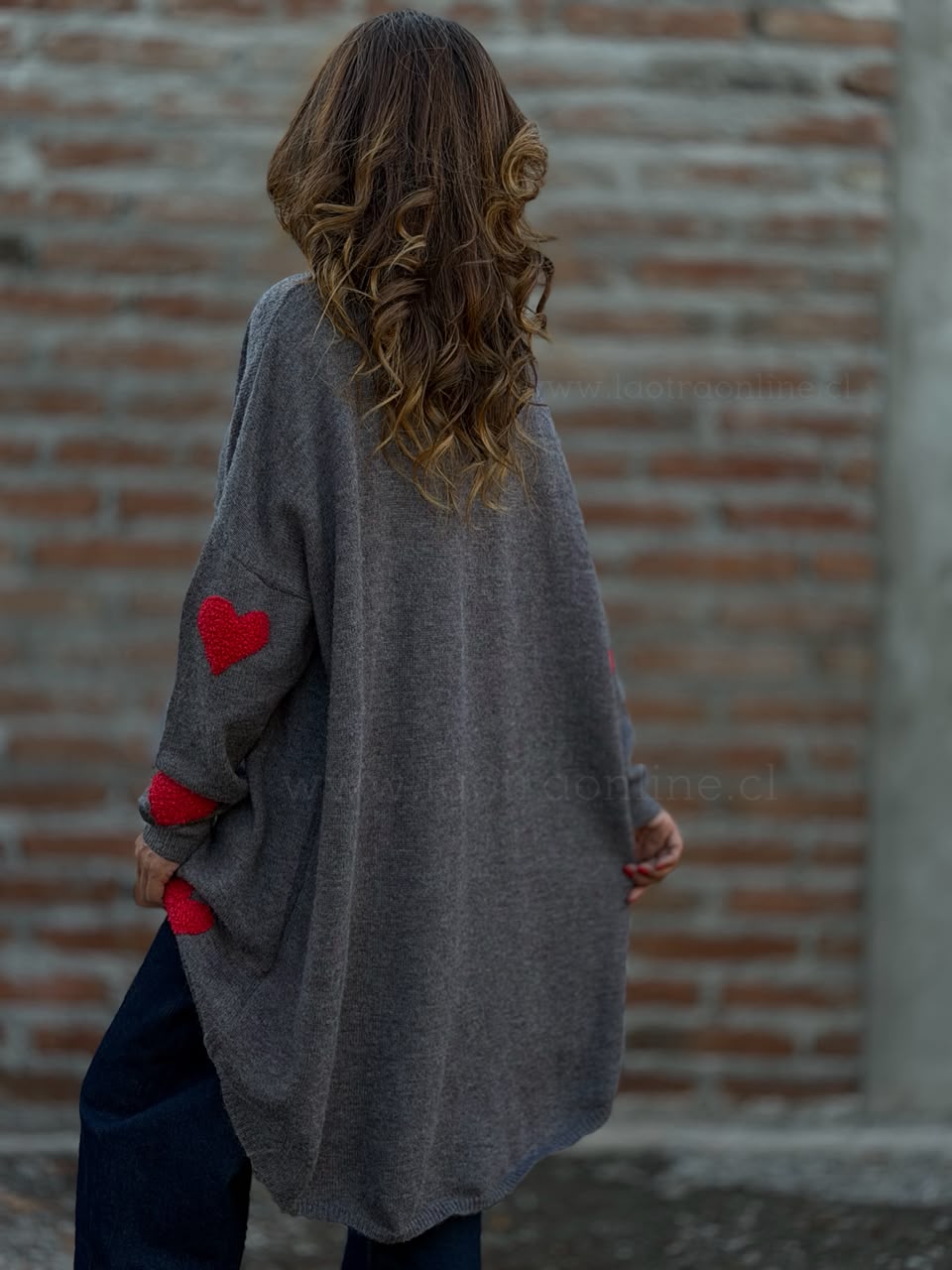 Oversize Love gris
