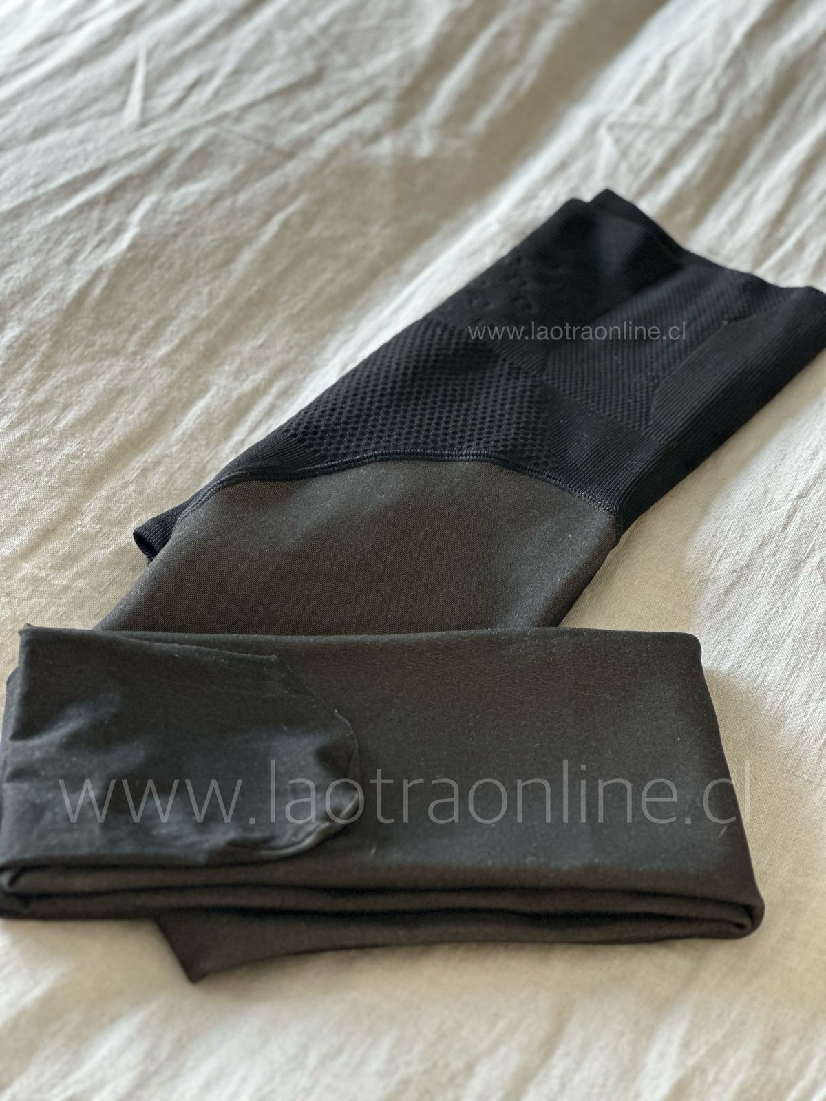 Panty efecto piel negro