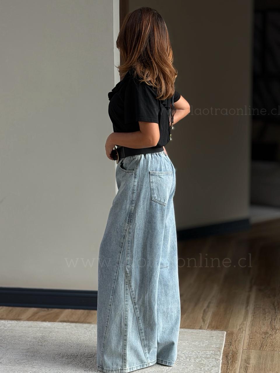Jeans  Capri celeste