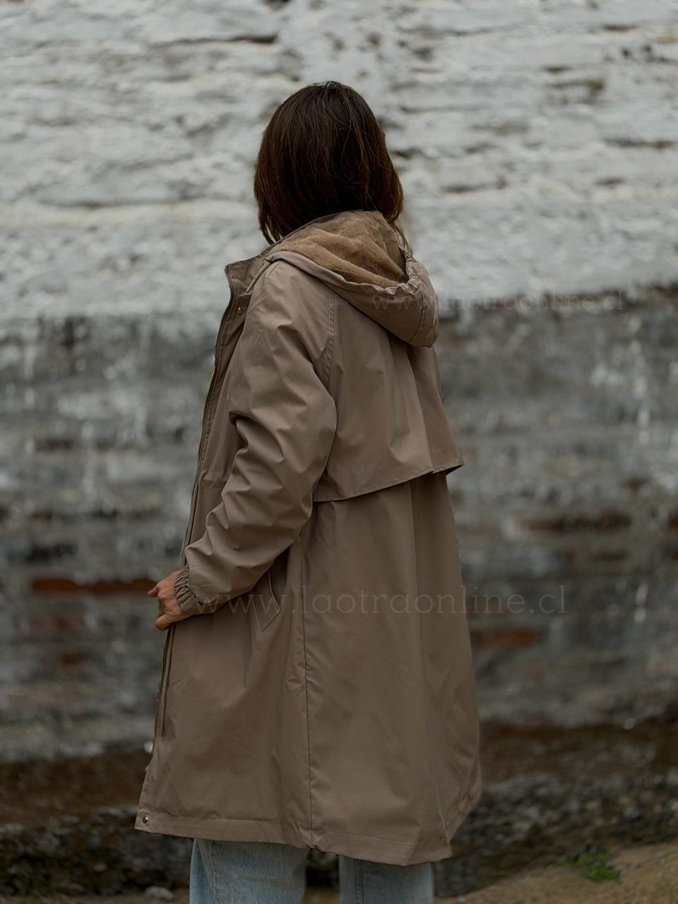 Chaqueta Gabardina/chiporro camel