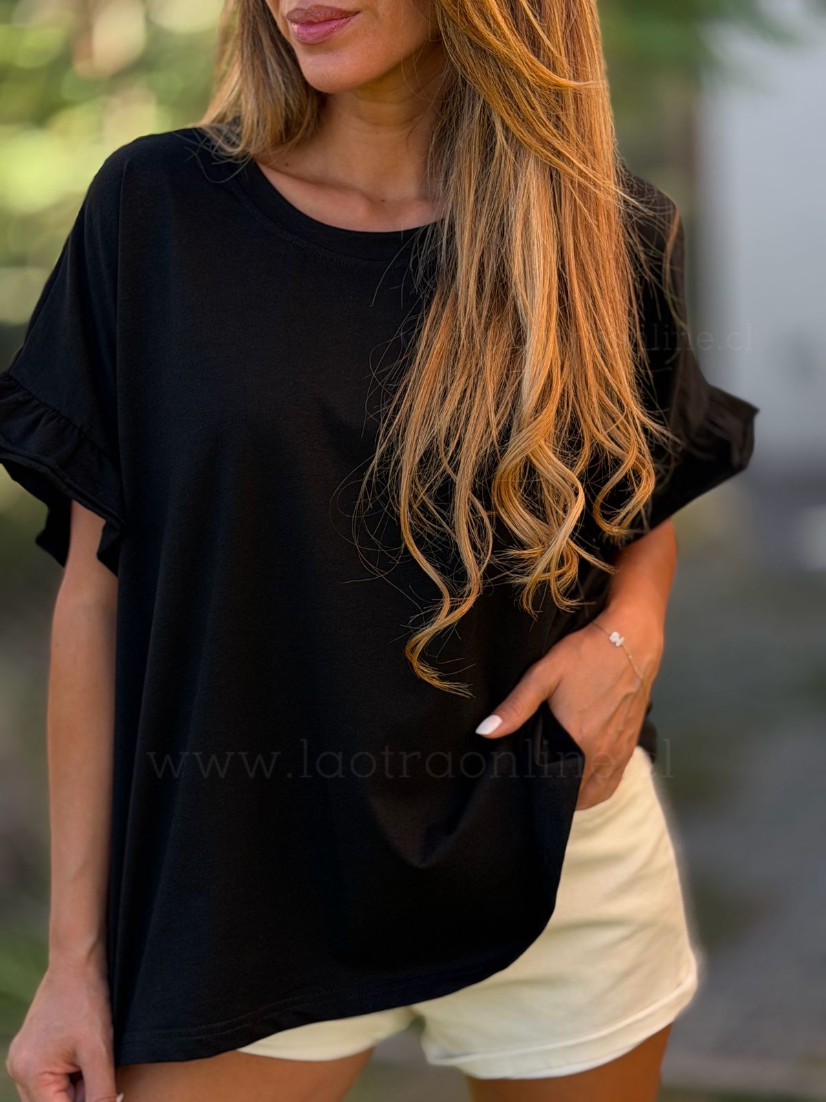 Polera Butterfly negro