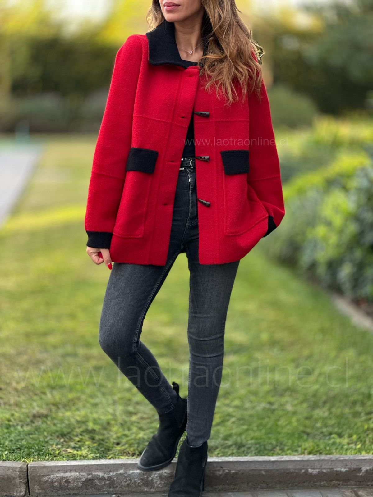 Abrigo Calgary rojo