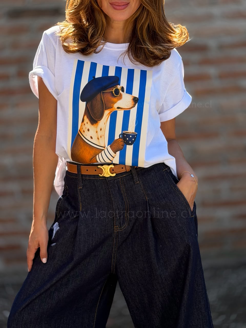 Polera Puppy azul