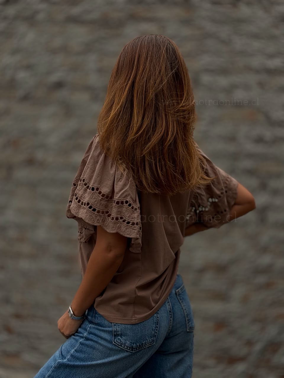 Polera Seúl marrón