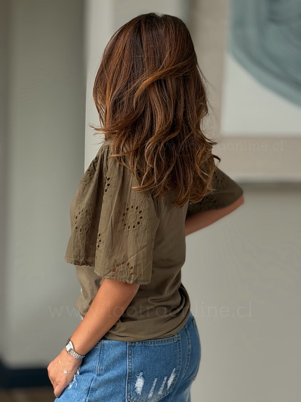 Polera Pretty olivo
