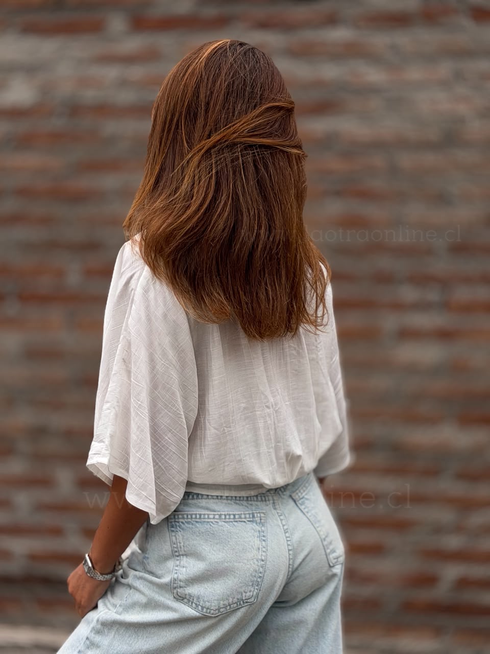 Blusa New nudo blanco