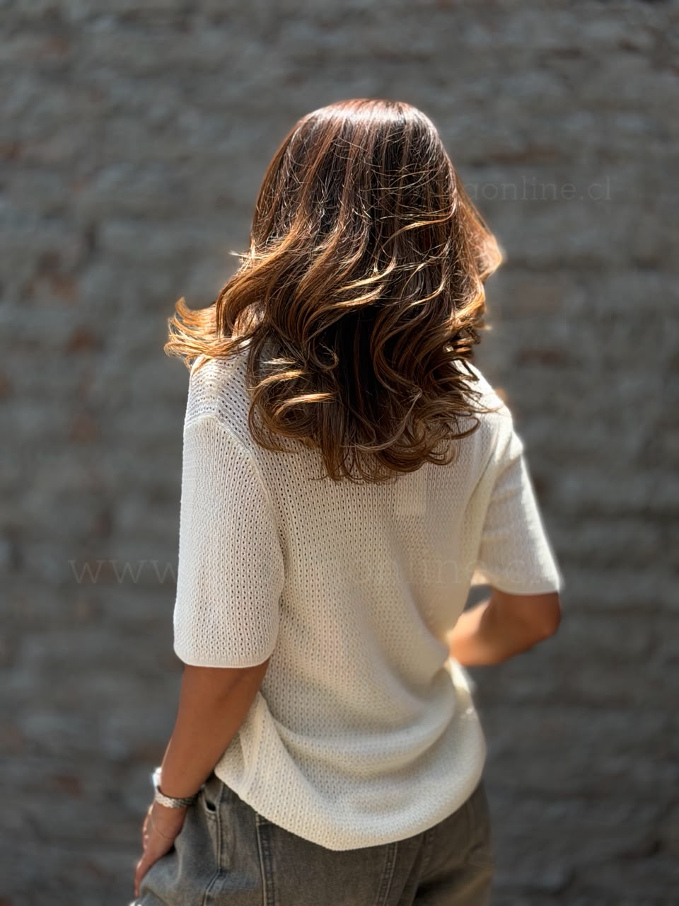 Polera Hilo Milán crema
