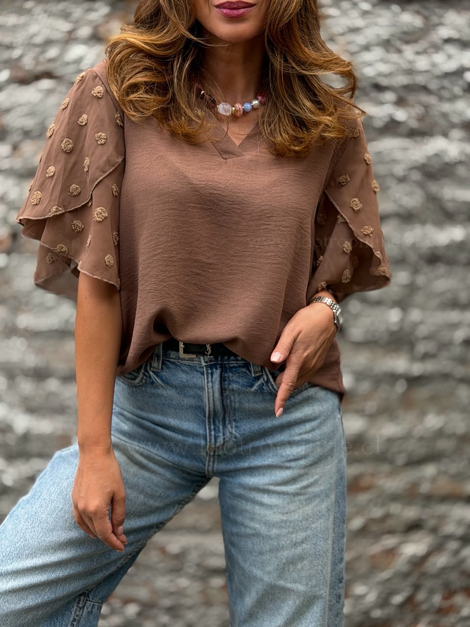 Polera Irlanda marrón