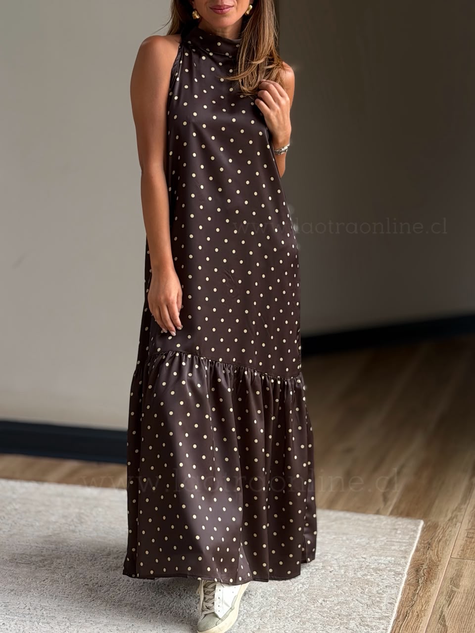 Vestido Mini Lunares rosa