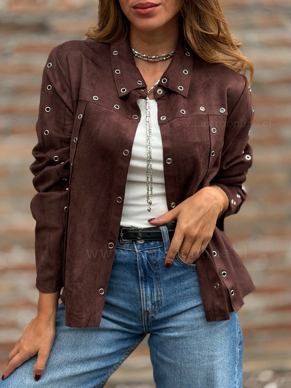 Chaqueta/sobrecamisa Suede marrón