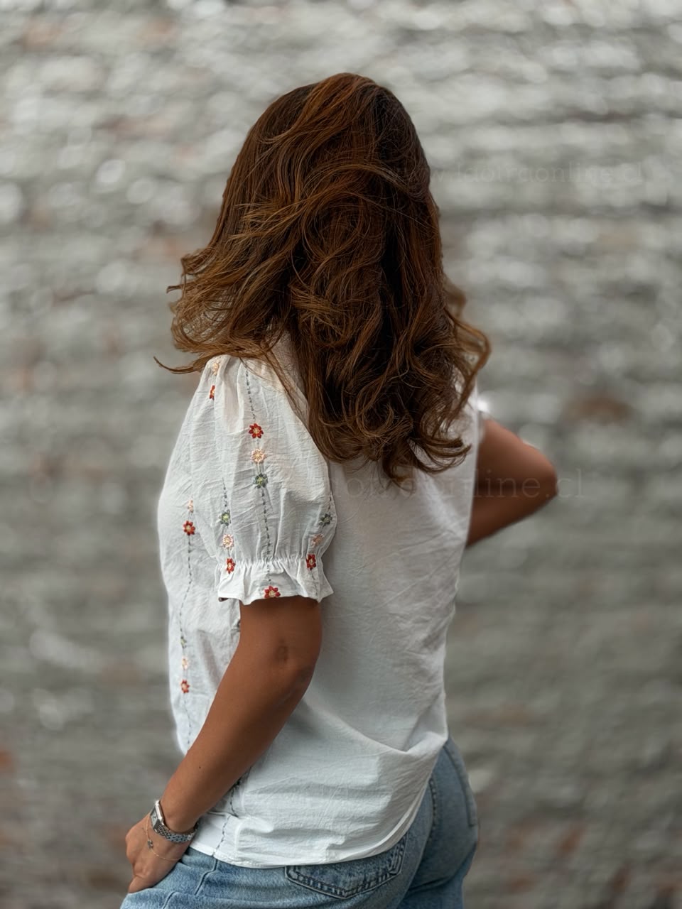 Blusa la primavera  blanco