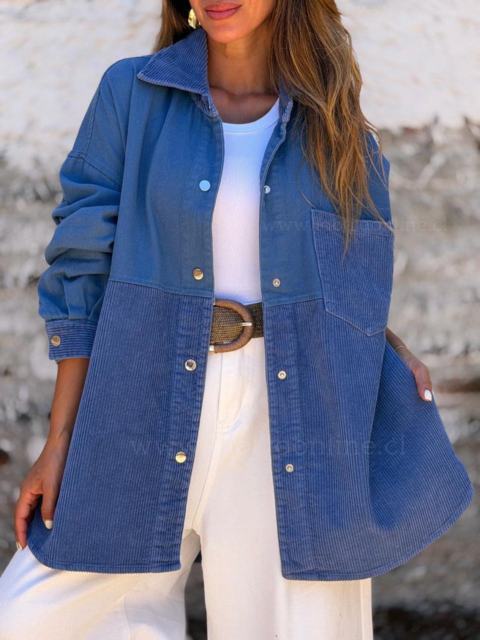 Chaqueta/sobre camisa Francia azul