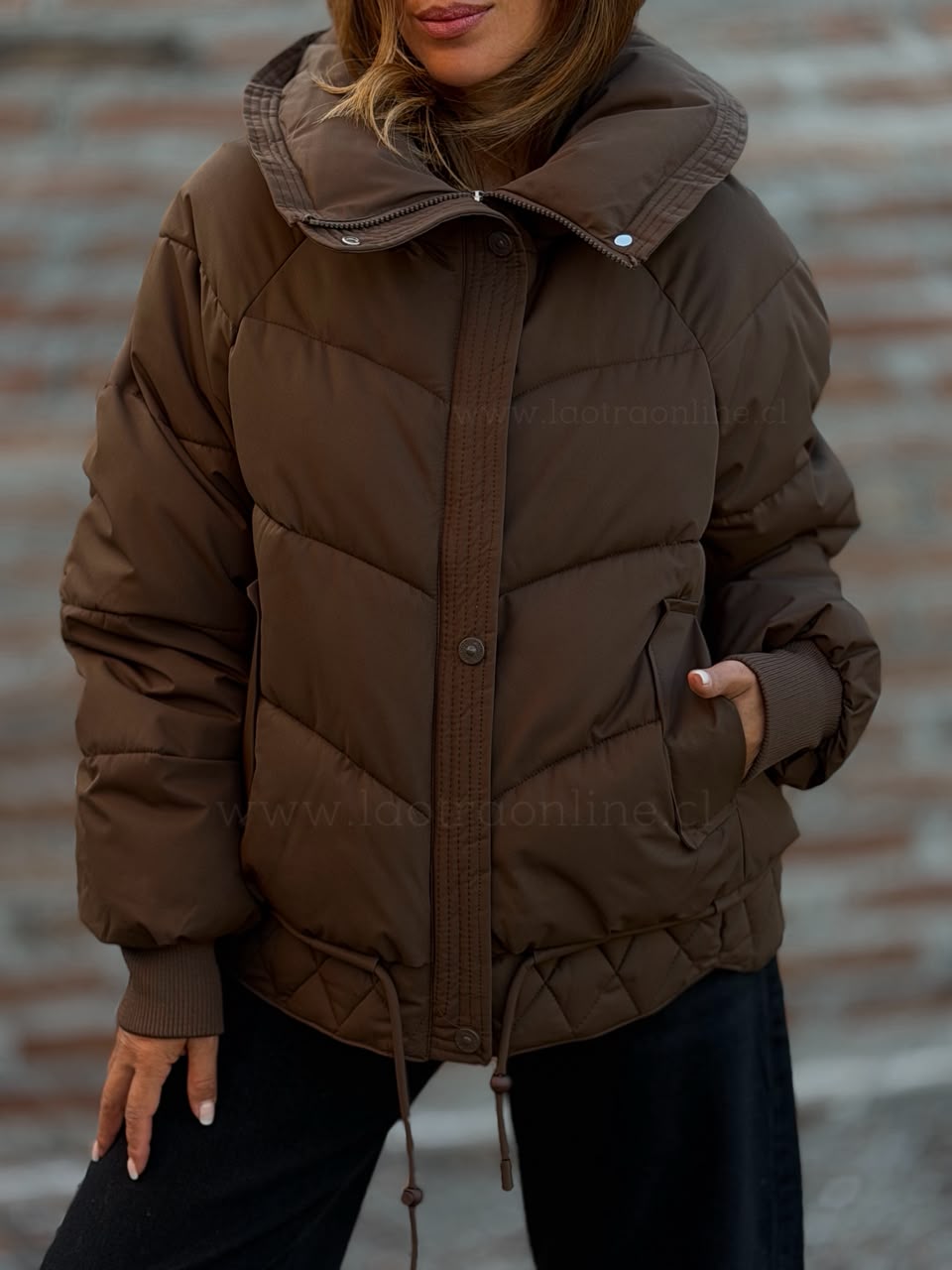 Parca/puffa Winter marrón
