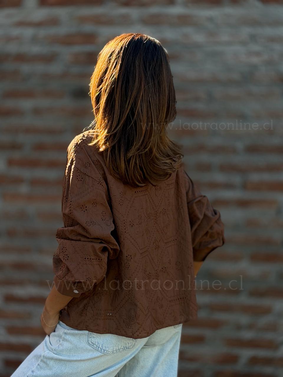 Blusa Bretaña marrón