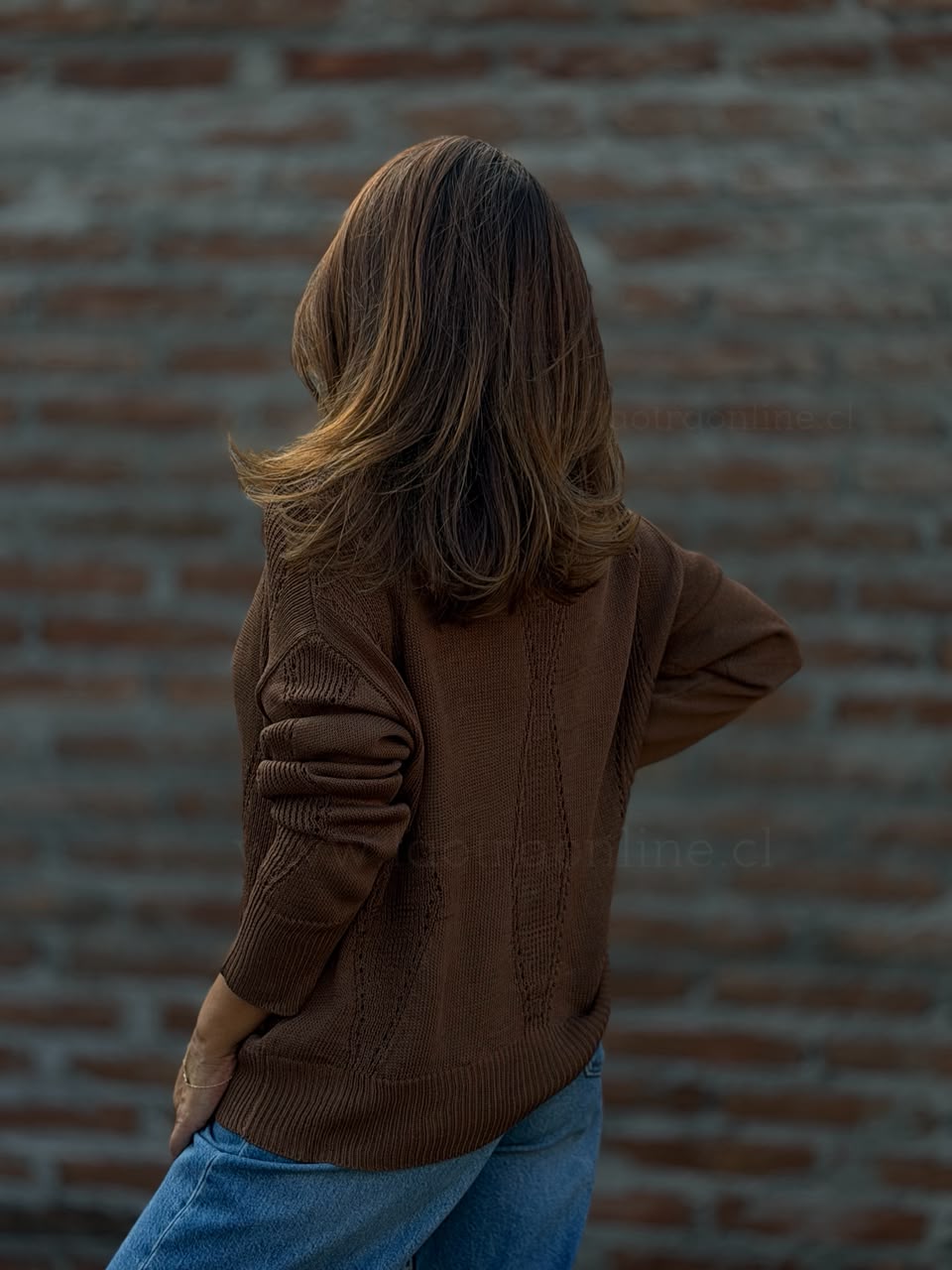 Sweater hilo Luna marrón
