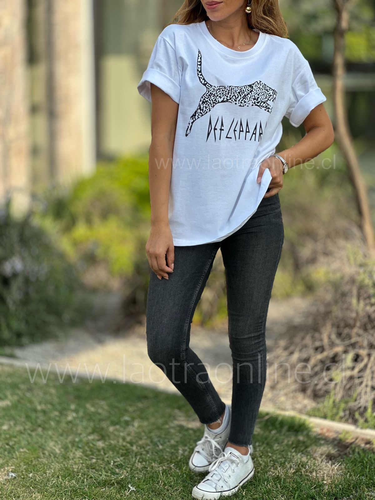 Polera Jungla blanco