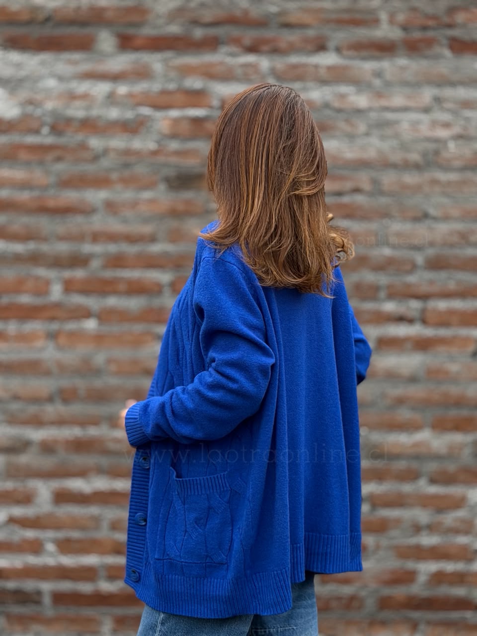 Chalecón Trenzado azul