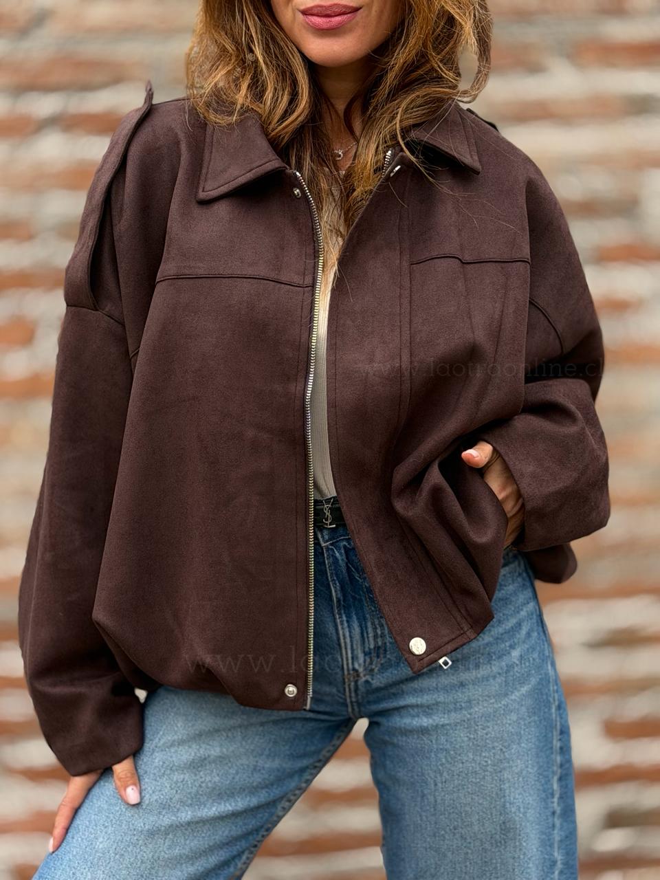 Chaqueta Rosario marrón oscuro