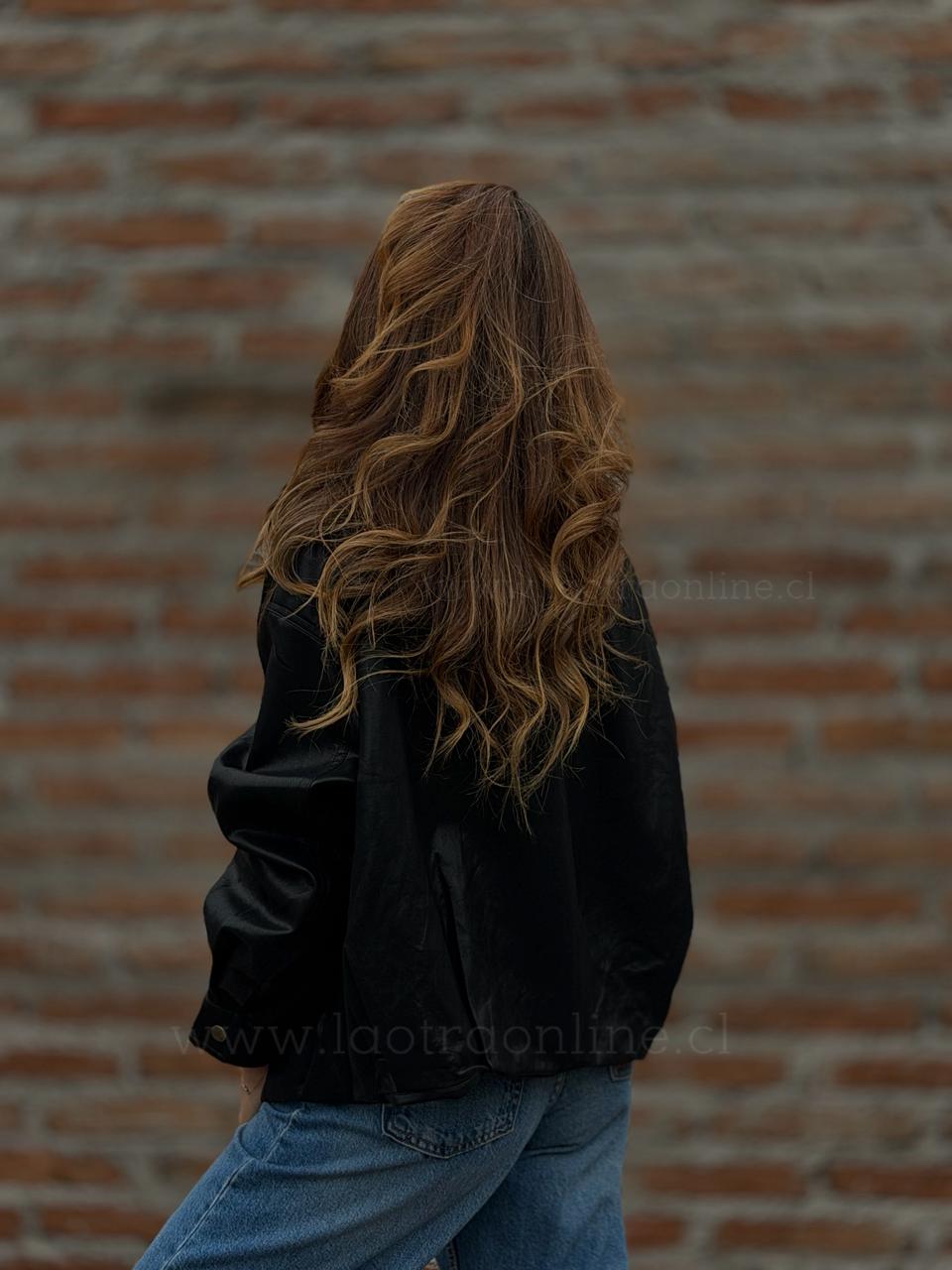 Chaqueta Harrington tendencia negro