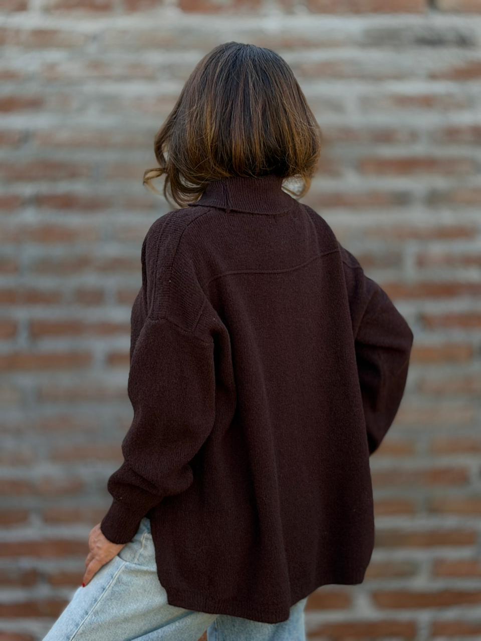 Sweater París Simone marrón