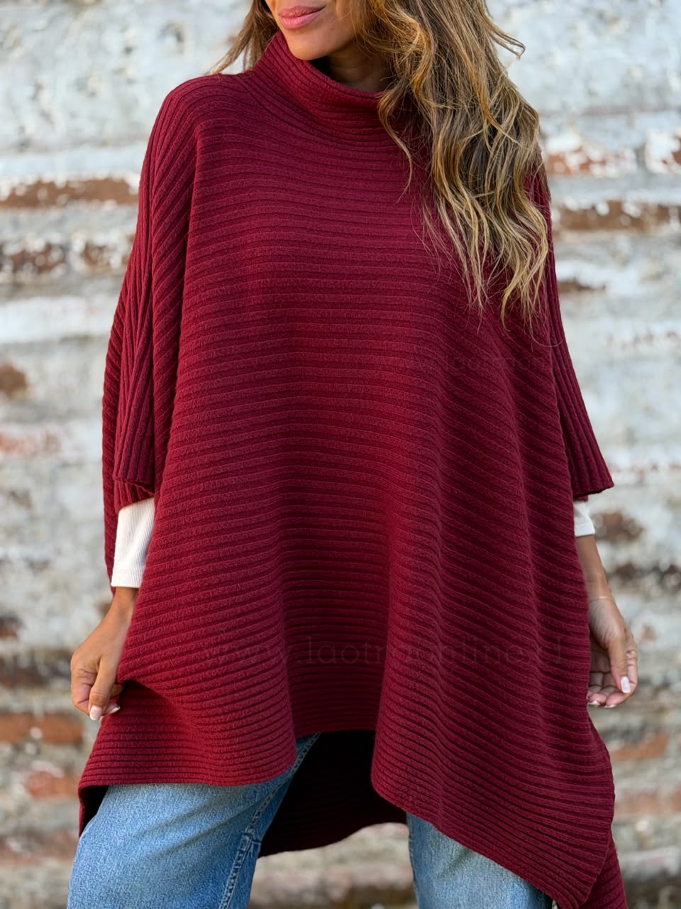 Sweater/Oversize Aveiro cherry