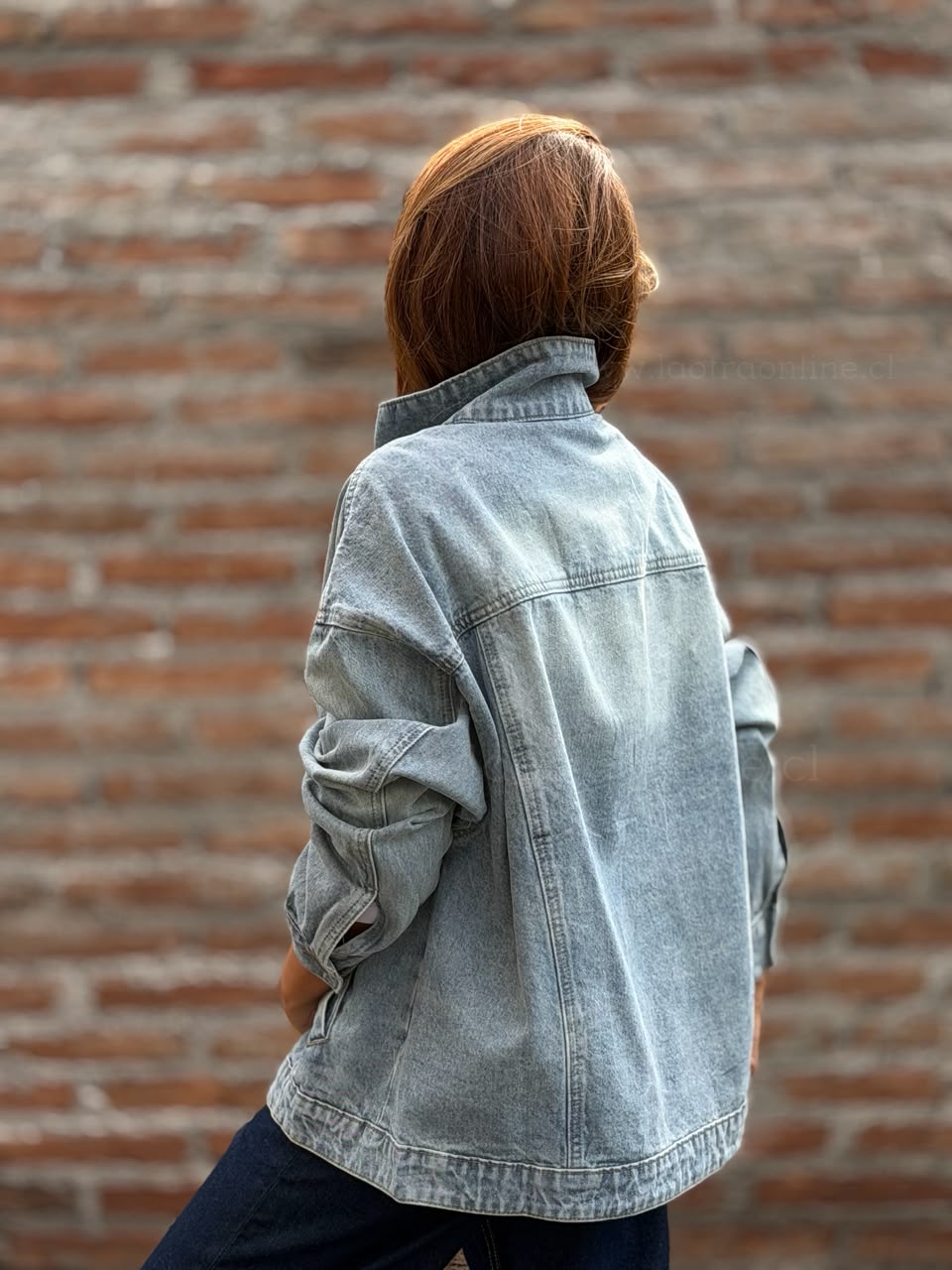 Chaqueta Cuello wow celeste