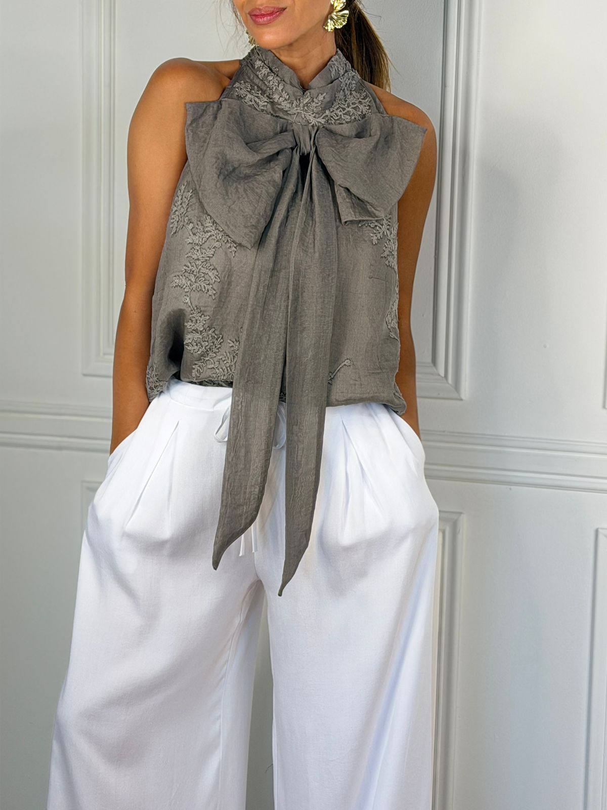 Blusa Dunquerque gris