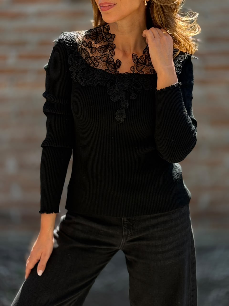 Sweater París Josephine negro