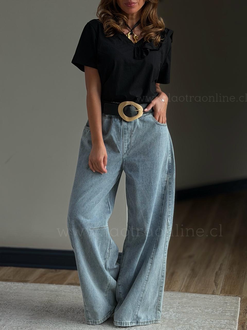 Jeans  Capri celeste