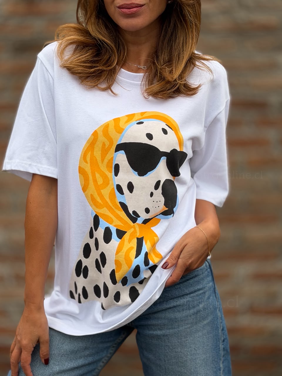 Polera cool mandarina