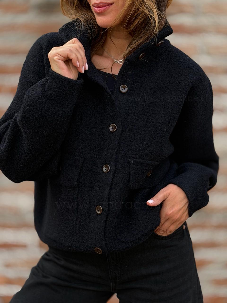 Chaqueta Paño bella negro