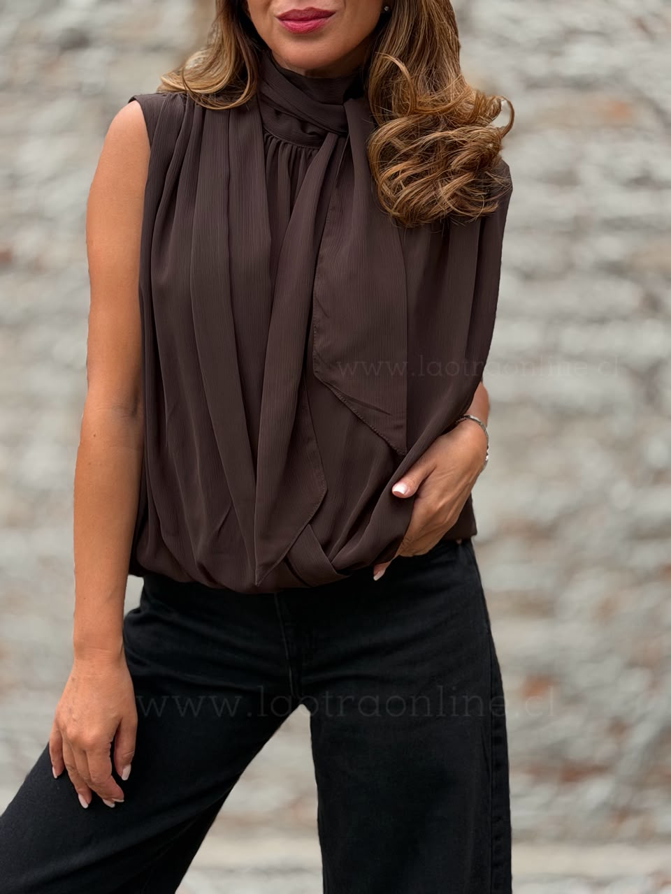 Blusa Bali marrón