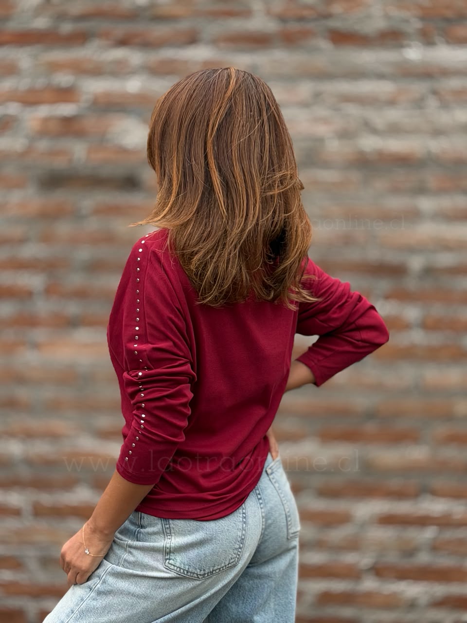 Polera Cambridge rojo
