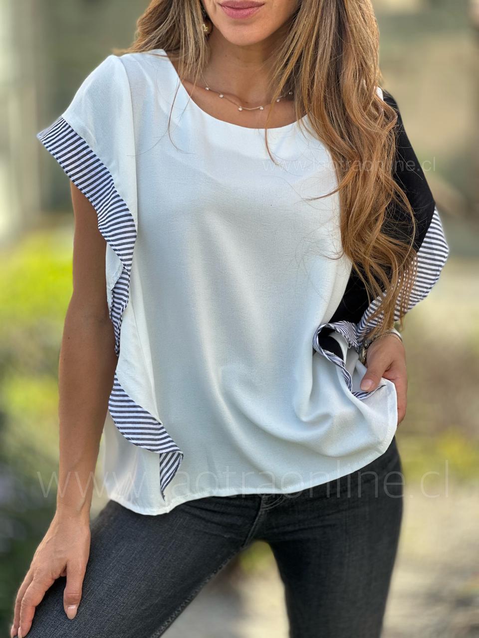 Polera Marinera blanco