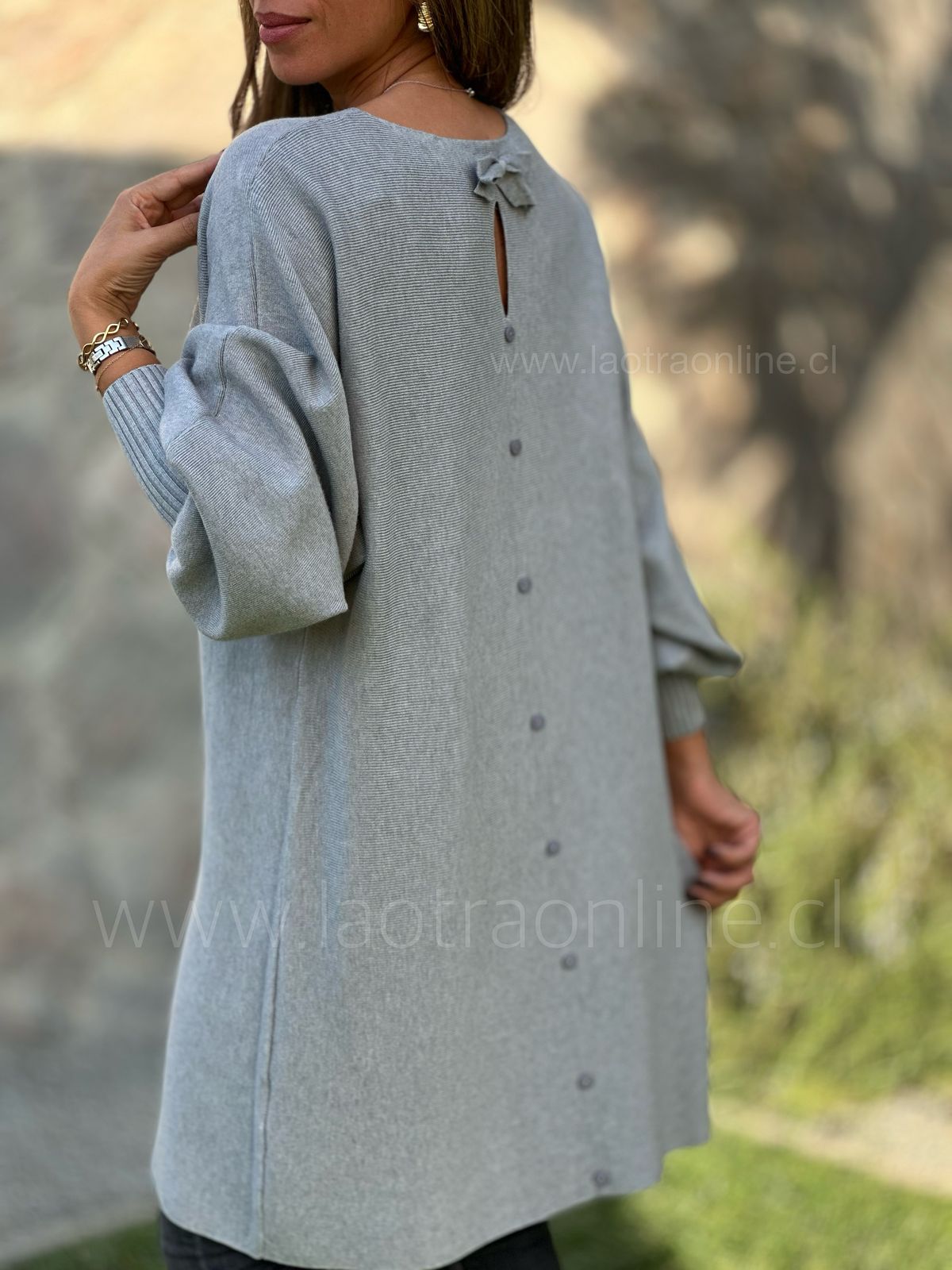Sweater/vestido Bombay gris