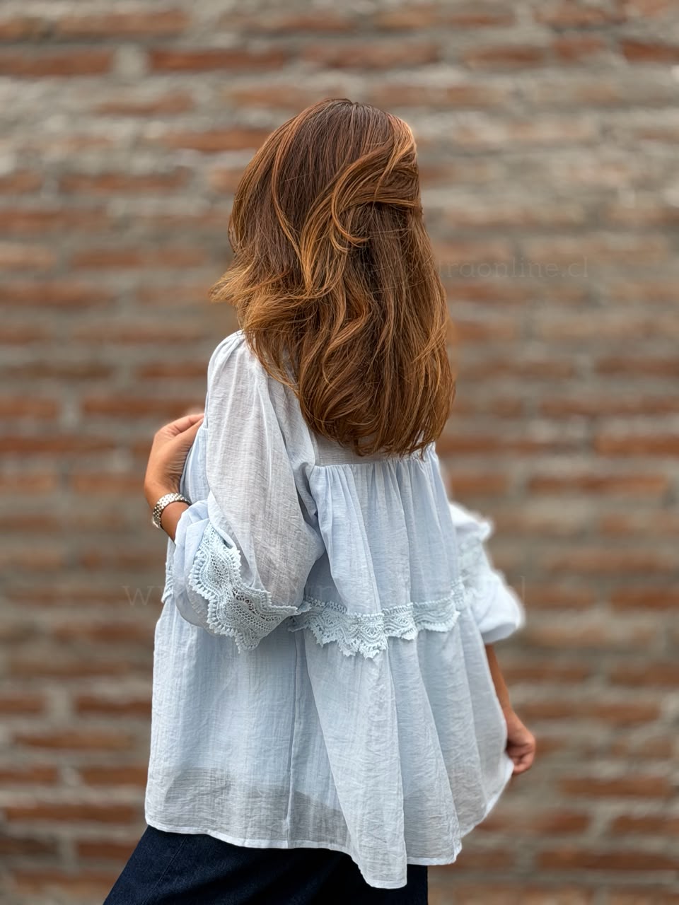 Blusa Sofisticada celeste