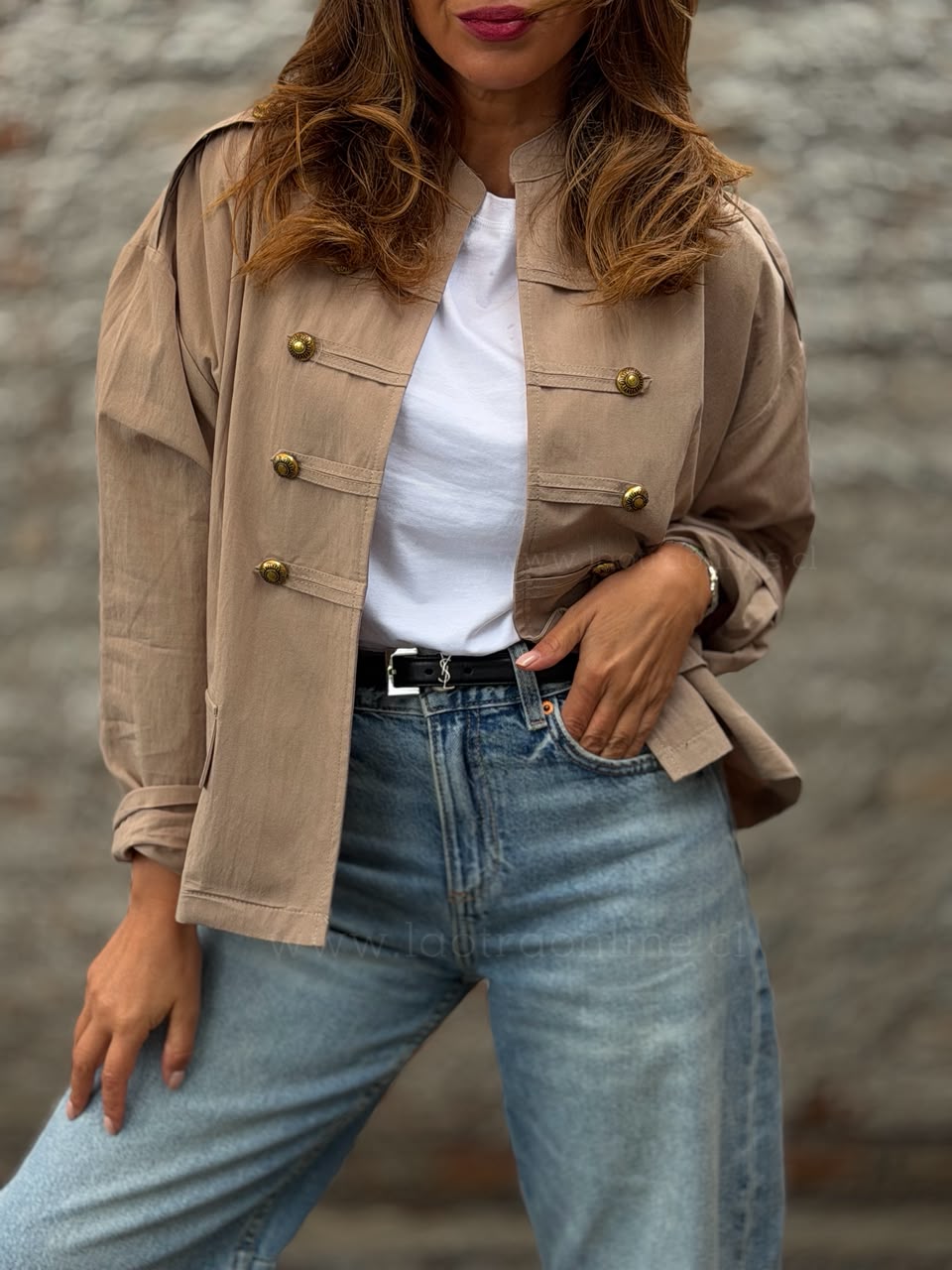 Chaqueta New Napoleon II beige