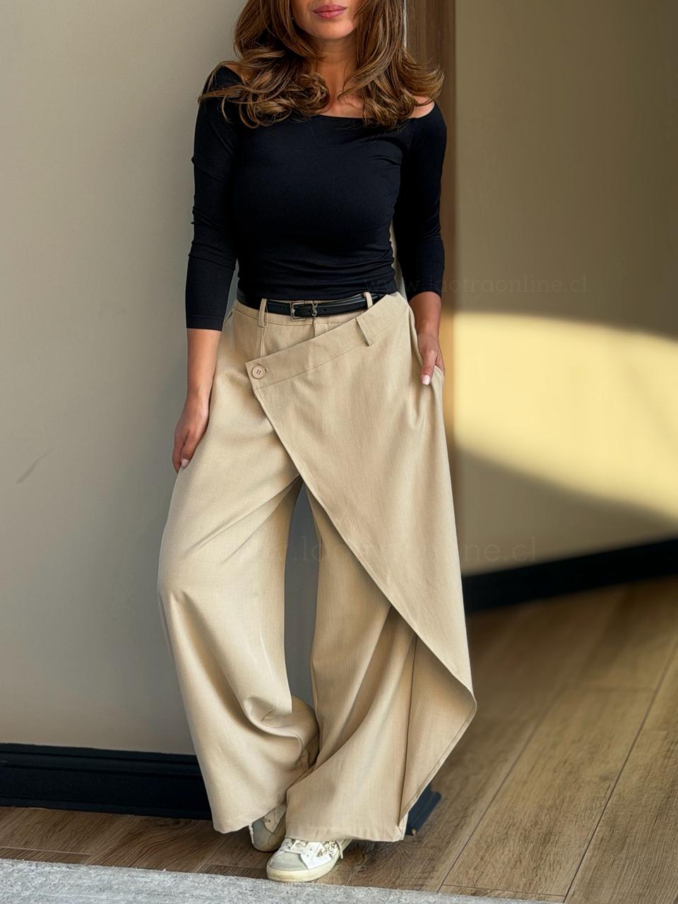 Pantalón Cool Cruzado beige
