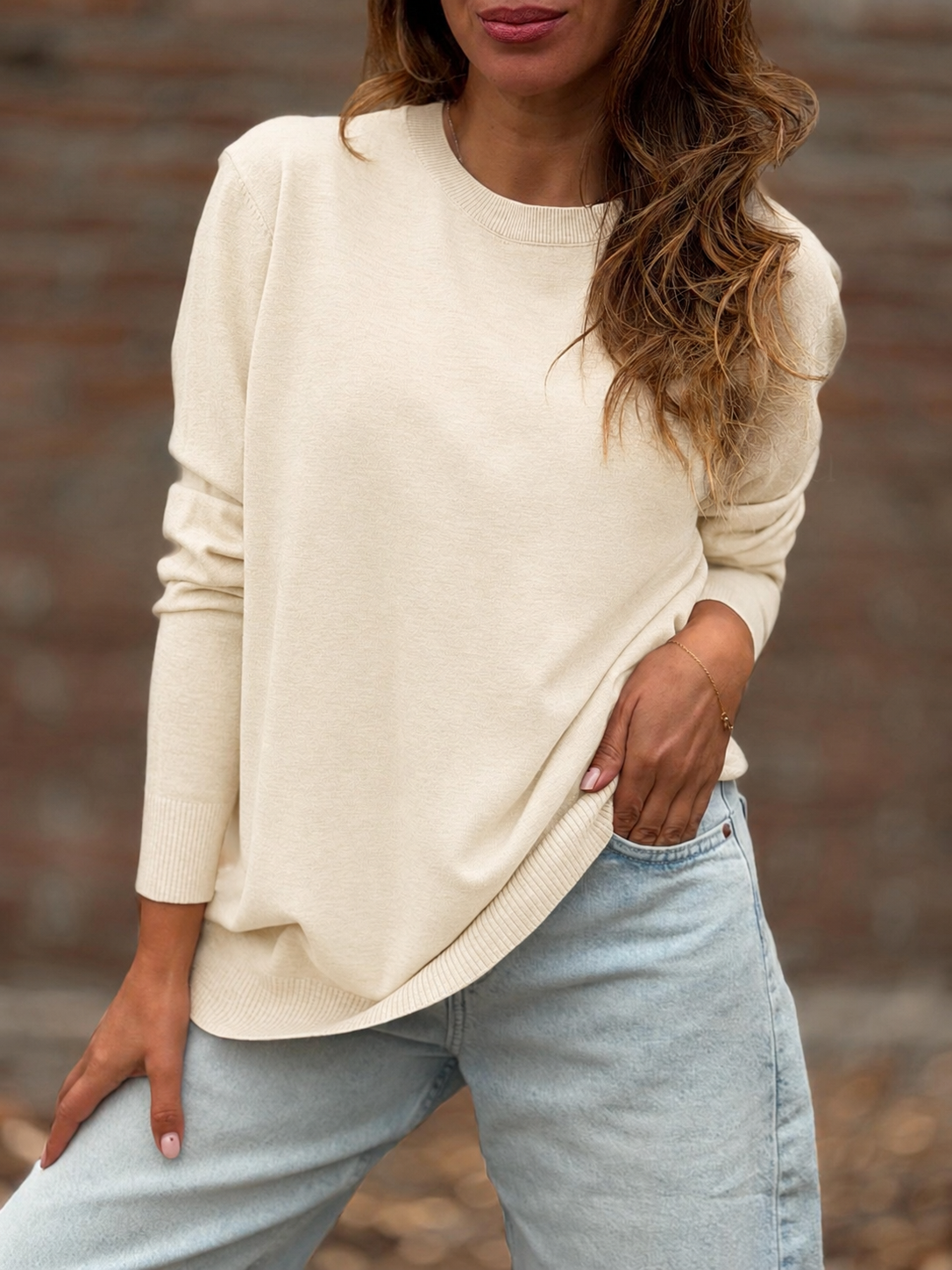 Sweater Isadora crema